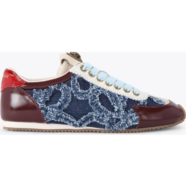 Kurt Geiger London Frayed Islington Sneakers, Blue Denim