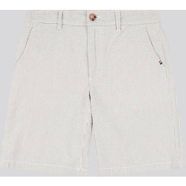 U.S. POLO ASSN. Men's Seersucker Chino Short in Light Grey | Size: 38