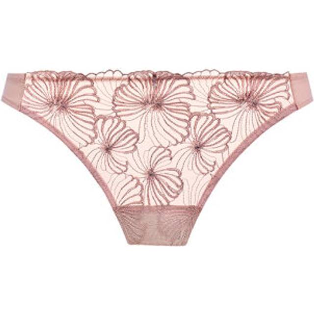 Tanga en dentelle - Beige - XL