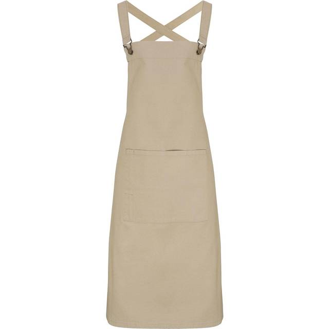 (One Size, Khaki) Premier Barista Cross Back Full Apron