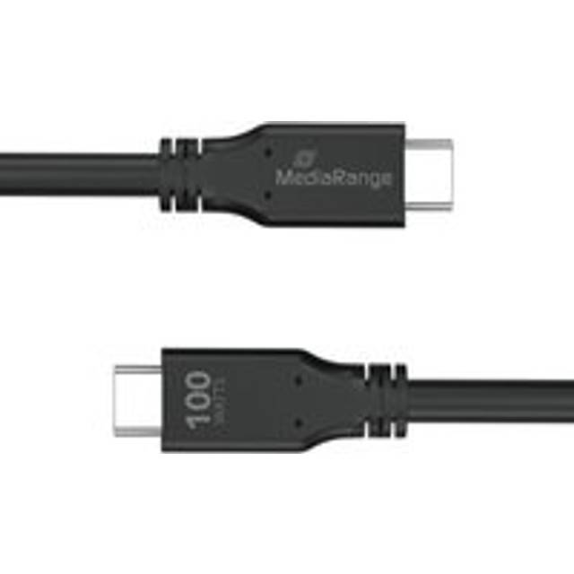 Mediarange USB Type-C Charge and Sync Cable with E-Mark Chip 3m Black