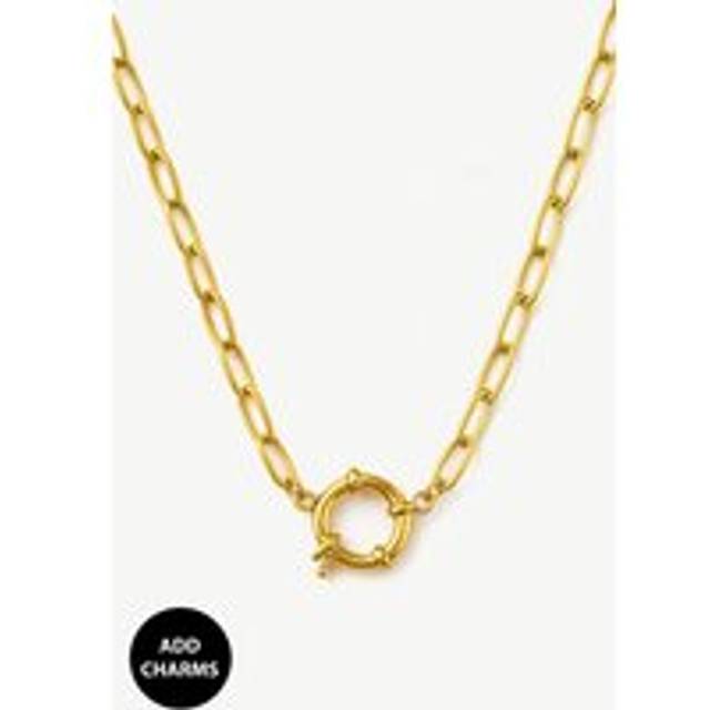 Womens Gold Link Chain Necklace For Charms - Metallics - One Size