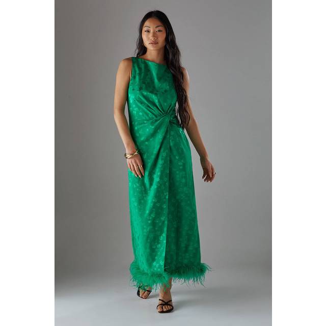 Warehouse Green Dress Womens Occasion Dresses