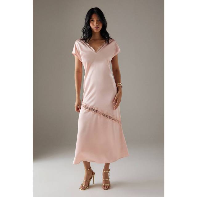 Warehouse peach dress womens daywear dresses