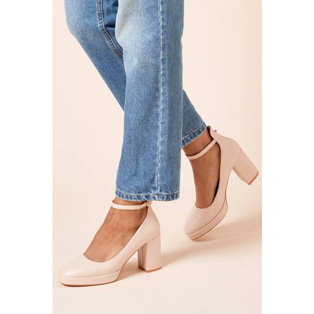 Dorothy perkins beige court shoes womens daywear heels