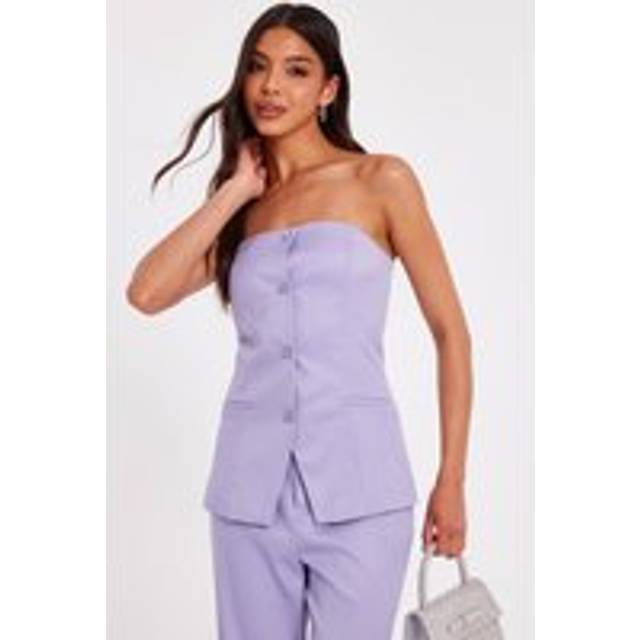 Quiz Women's Lilac Bandeau Waistcoat New Look - UK 14