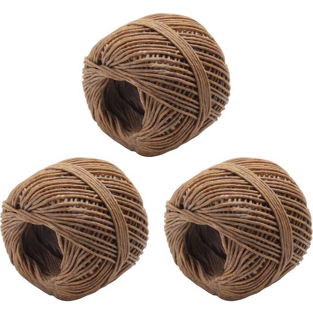 3 Rolls(1mm X 200ft)organic Wick Candle Wick With Natural Beeswax Coating For Candle Making And Lighting