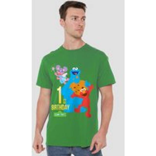 Sesame Street 1St Birthday T Shirt, Kelly Green - L