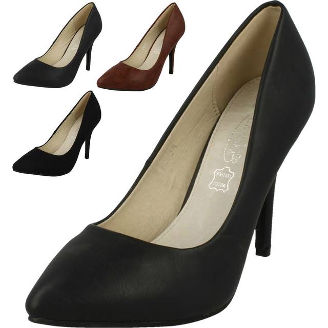 Sale ladies spot on slip on court shoe f9r665