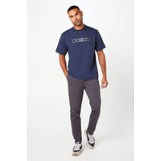Burton mens slim fit chino trousers charcoal cotton blend all seasons