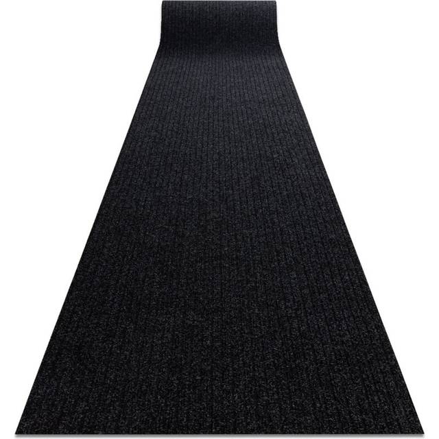 Rugsx - Runner - Doormat antislip ceylon outdoor, indoor anthracite 0923 100cm black 100x360 cm