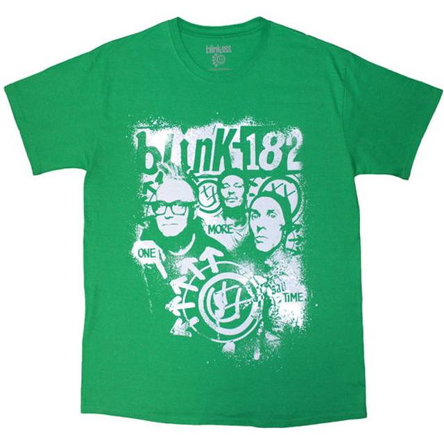 Blink-182 One More Time Spray Paint Official Tee T-shirt Mens