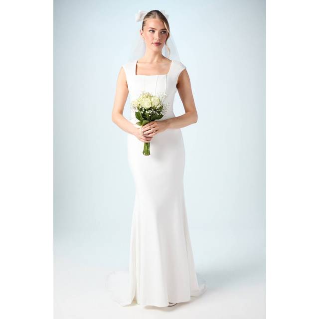 Coast ivory fit & flare dress womens bridal dresses