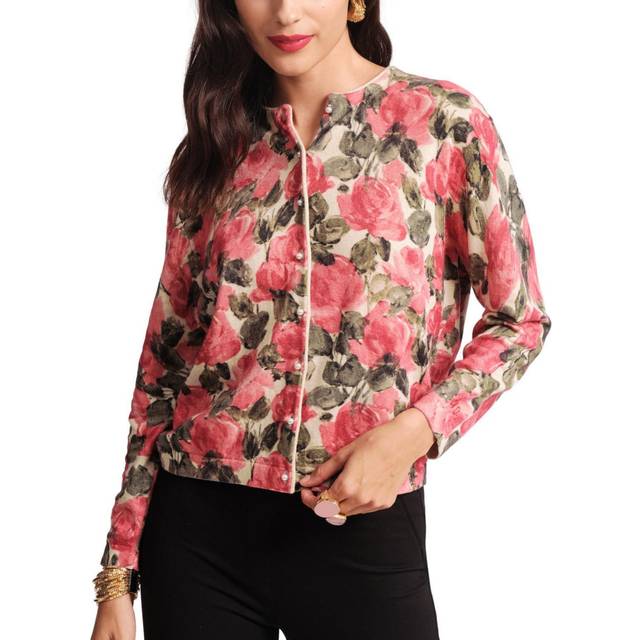 Darling Cardigan - Pretty Peonies - L