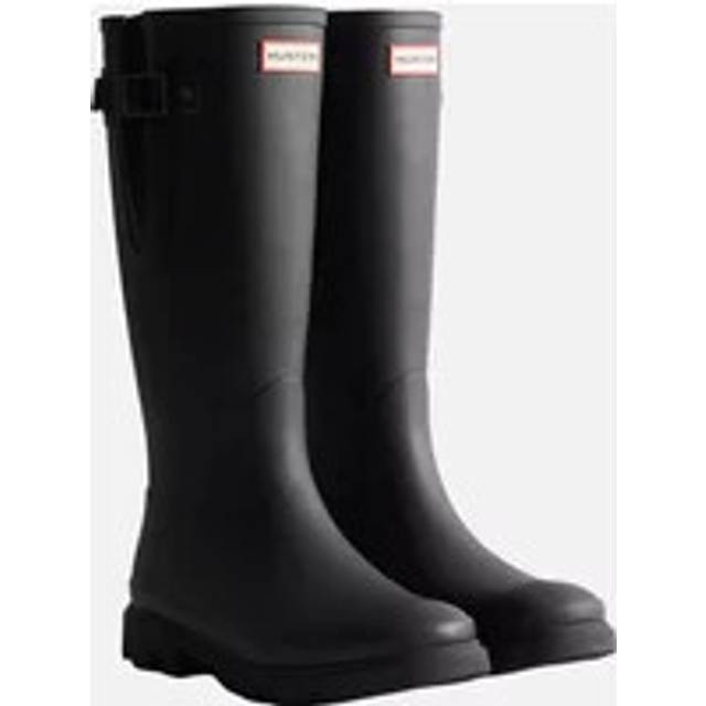(12 UK, Black) Hunter Mens Downpour Adjustable Wellington Boots