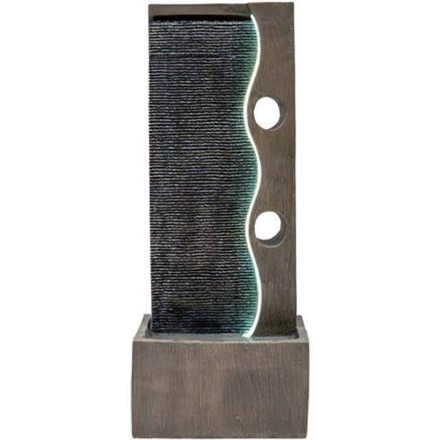 Outdoor Water Feature Garden Fountain LED Plug-In Pump Harmony Falls