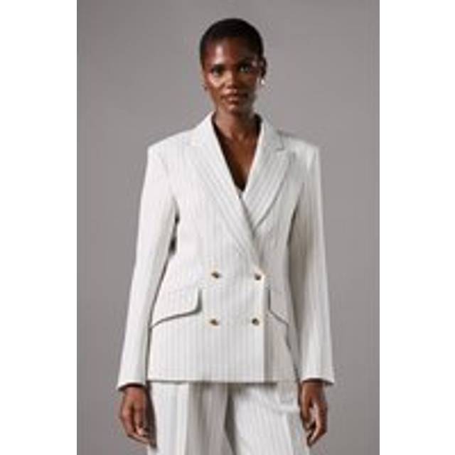 PinDouble Breasted Blazer - Stripe - 12