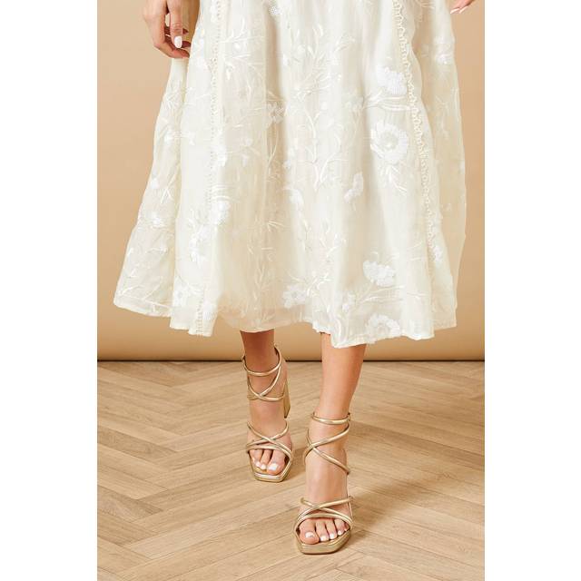 Oasis gold heels womens occasion heels