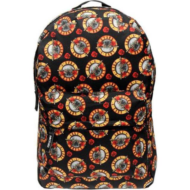 Guns N Roses All-Over Print Backpack One Size yellow/black