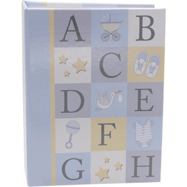 Baby ABC Photo Album 80 4x6 Pictures - Blue