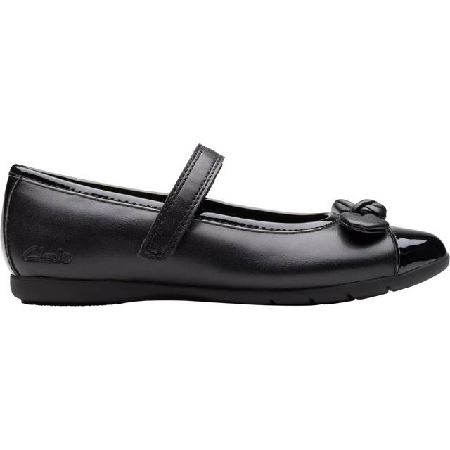 Clarks Kids' Dance Beam Mary Jane Shoes, Black Patent