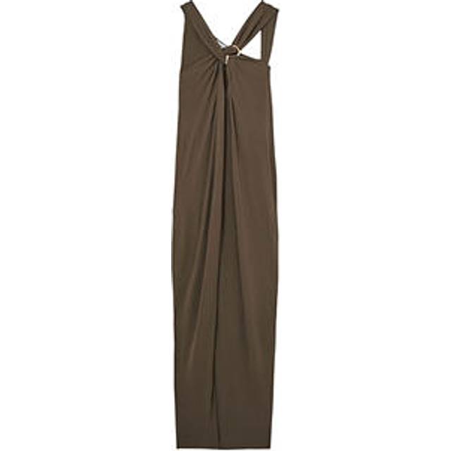 Eliza Gathered Dress - MOCHA - Beginning with men's tailoring in 1970's London, Reiss' design philosophy has endured for over five decades, maintaining the distinctive tailoring, sharp cuts, and contemporary prints it has become famous for to create investment pieces destined to stay in your wardrobe for seasons to come.