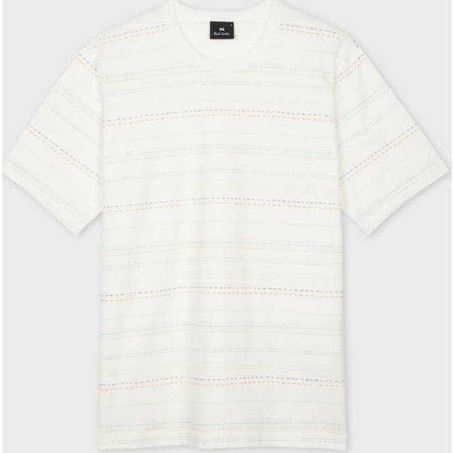 PS Paul Smith Cotton Regular Fit Short Sleeve Stripe T-Shirt, White