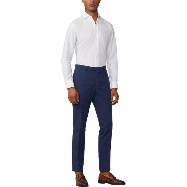Hackett London Slim Fit Kensington Linen Blend Chinos