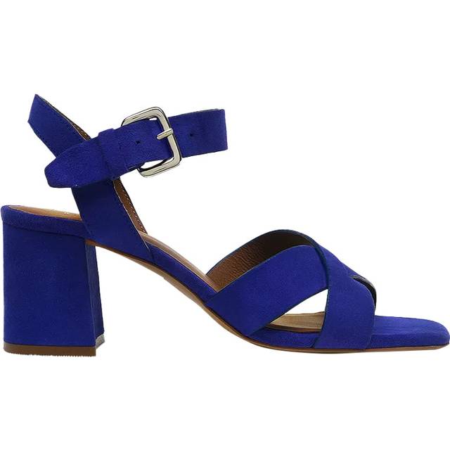 Radley Portland Terrace Suede Block Heeled Sandals, Royal Blue