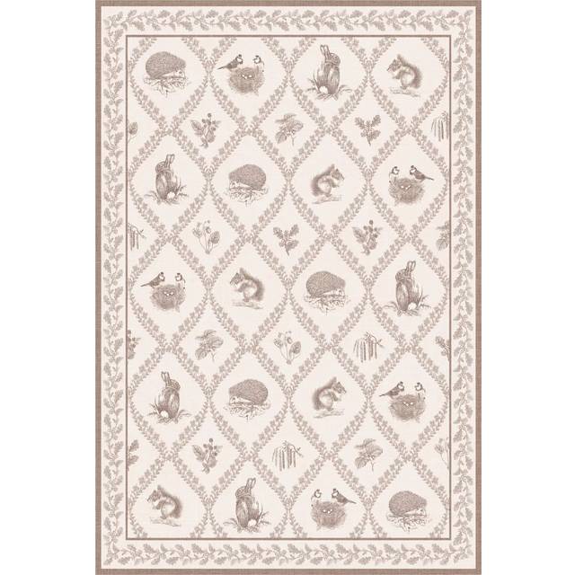 Ruggable x Sanderson Squirrel & Hedgehog Flatwoven Rug