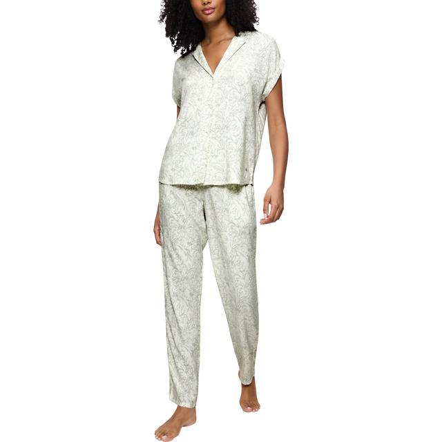 Triumph Boyfriend Relaxed Fit Pyjama Set, Light Green