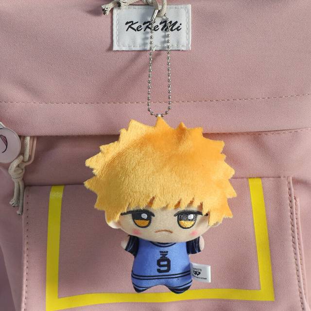 (Blue 9) Plush Lock Blue Backpack Pendant Anime Character Doll Toy Keychain Decoration