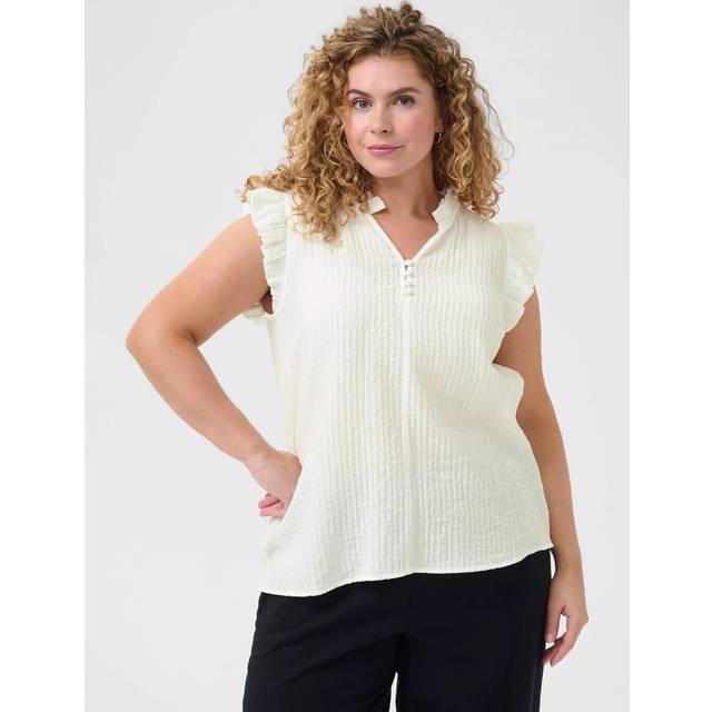 KAFFE CURVE Kclyana Blouse |Kräm |50