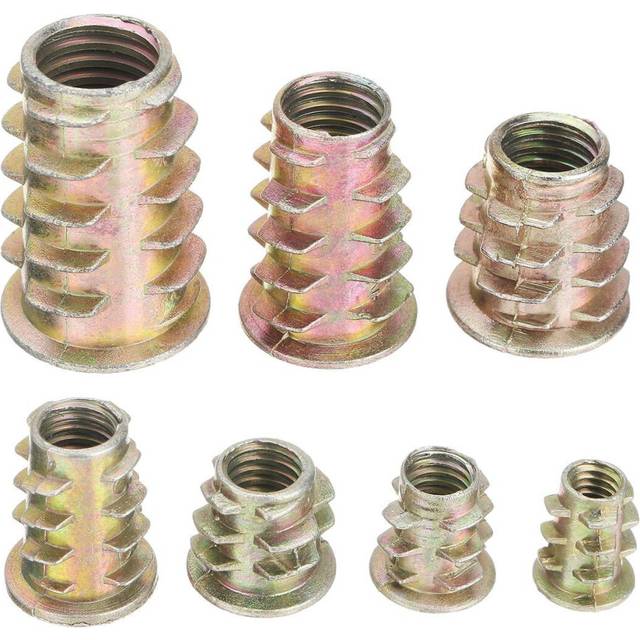 100PCS M4-M10 Metric Threaded Sleeve Screw Insert Nuts Hand Tools