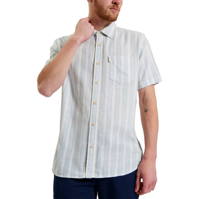 Ben Sherman Cotton Regular Fit Candy Stripe Shirt, Dusky Blue