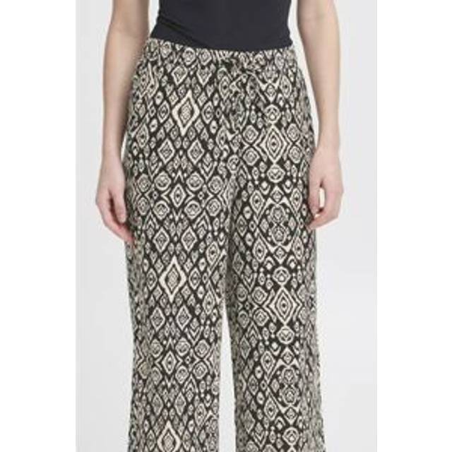 Women's flowing Trousers Ichi Linno - Noir - 38