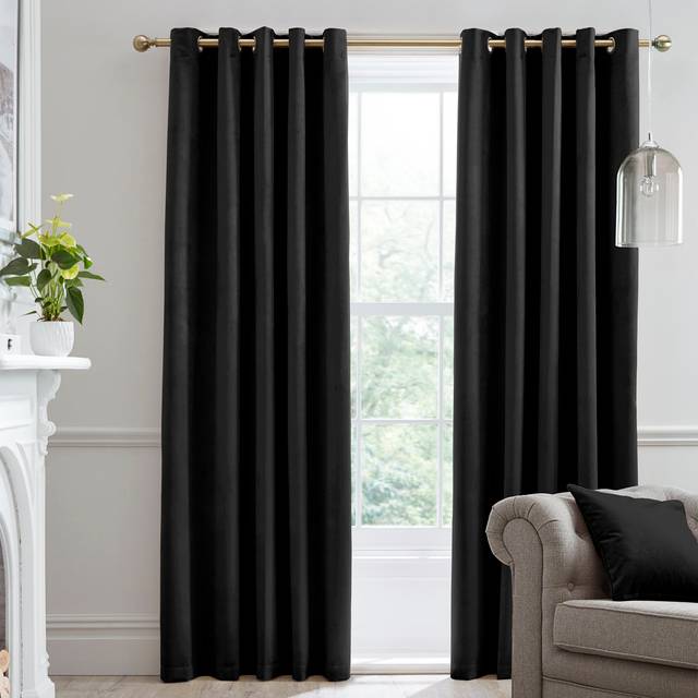 Montrose Eyelet Blackout Curtains (Width 168 x Drop 183 cm)