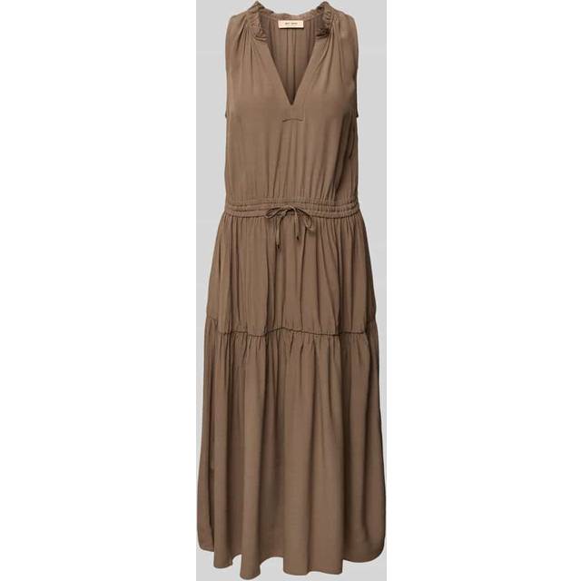 MOS MOSH Sabri Solida A-Line V-Neck Tunic Maxi Dress