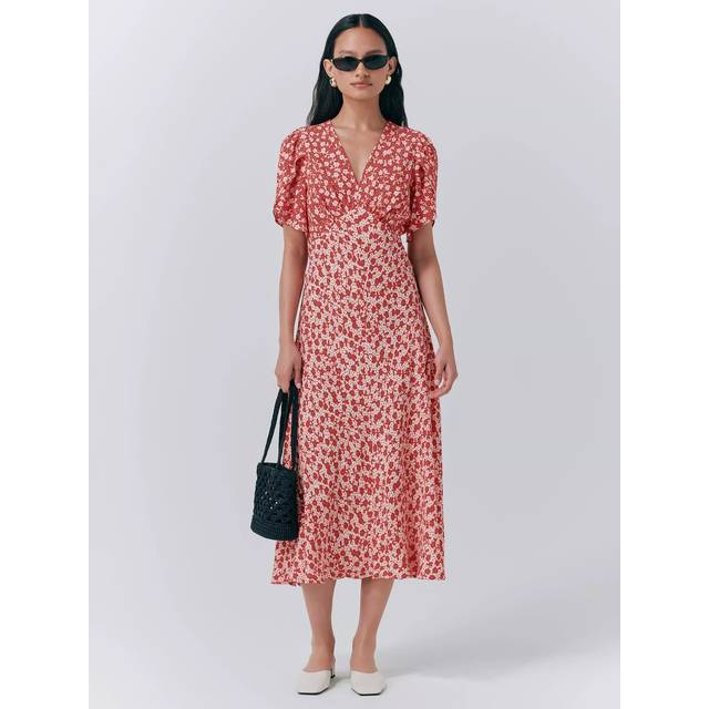 Ghost Lulu Dress, Red/Multi