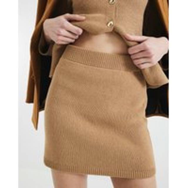 River Island Womens Brown Knitted Mini Skirt - XL