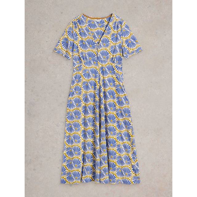 White Stuff Megan Dress, Blue/Multi
