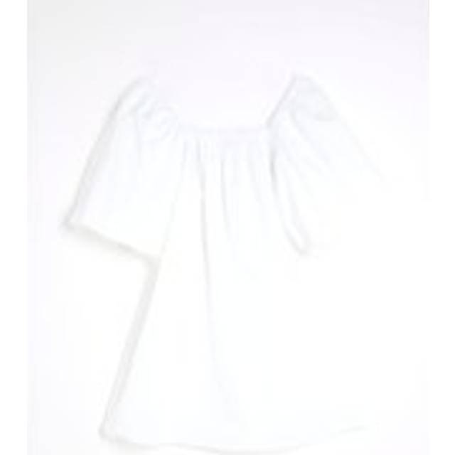 River Island Womens Petite White Puff Sleeve Mini Dress - 8
