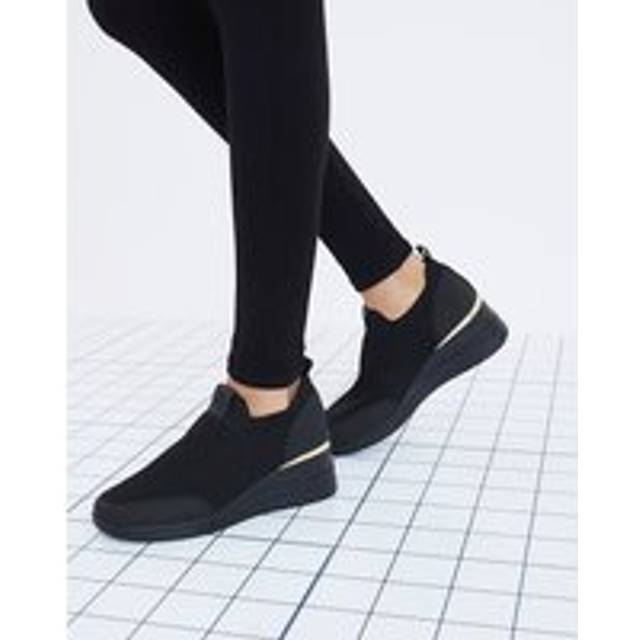 River Island Womens Black Wedge Trainers - 2