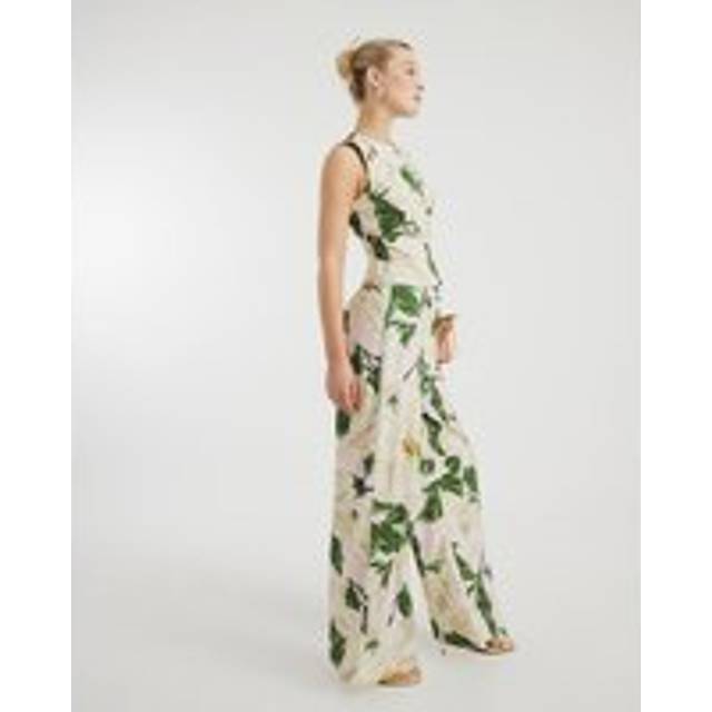 River Island Womens Pink Floral Wide Leg Trousers - 6S