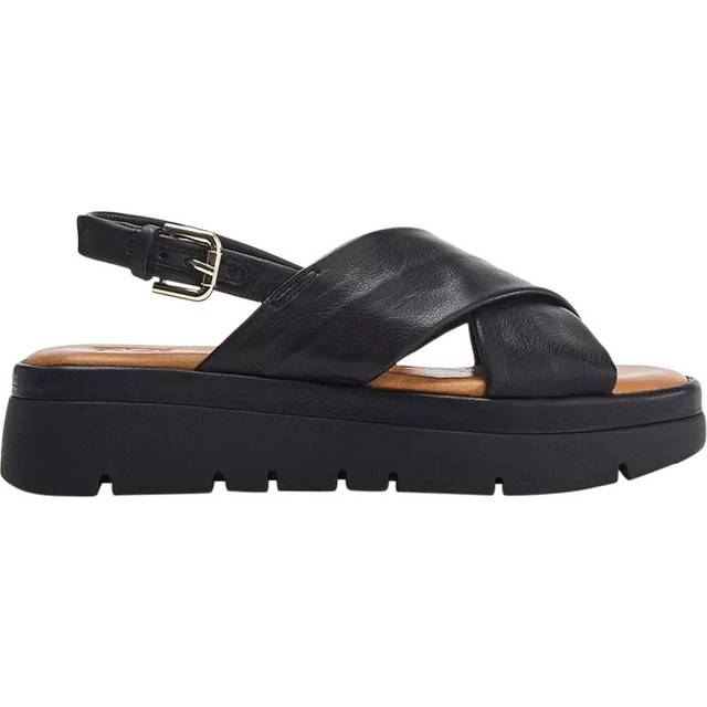 Moda in Pelle Nettina Leather Cross Strap Footbed Sandals