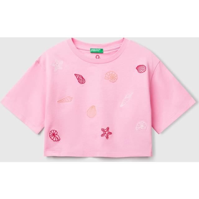 Benetton Kids' Shells Boxy T-Shirt