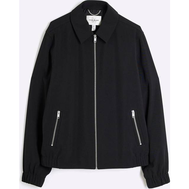 Mens River Island Black Smart Shacket - L