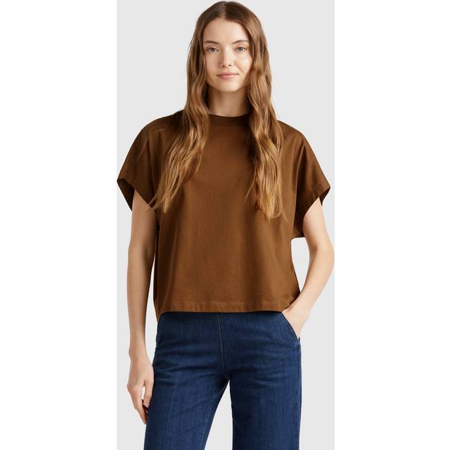 Benetton Crew Neck Loose Fit Cotton T-Shirt