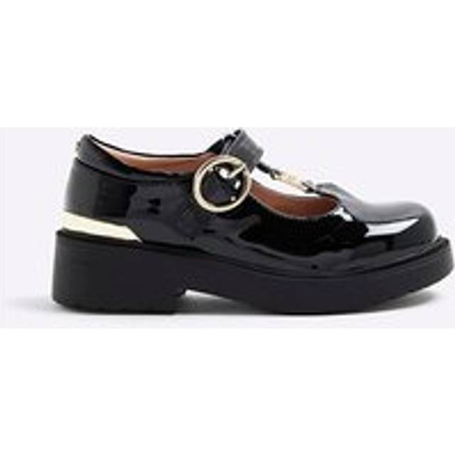 River Island Girls Black T-Bar Mary Jane Shoes - c10