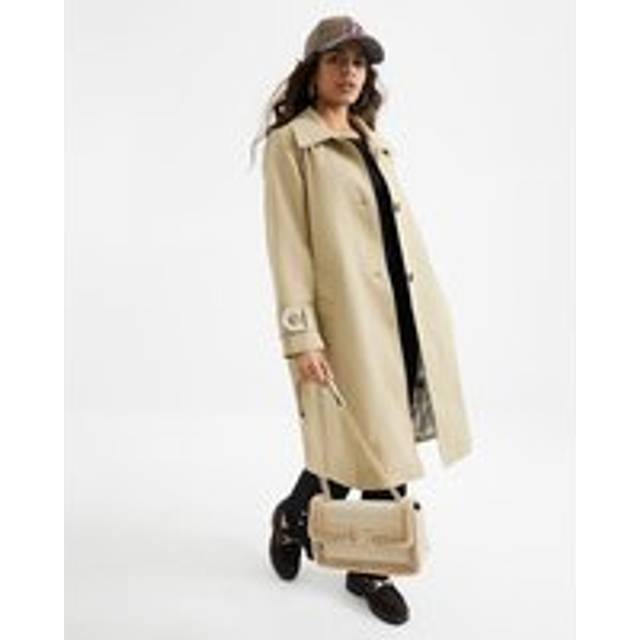 River Island Womens Petite Beige Single Breasted Trench Coat - 4